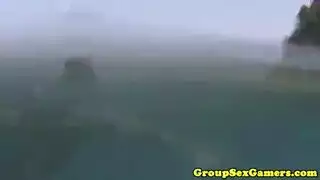 مجموعة رجال وامرأة