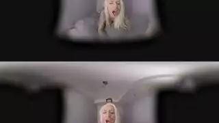 أفلام إباحية بالواقع الافتراضي: عاهرة تتعرض للضرب من قبل فحل