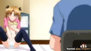 فتاة كرتون تأخذ فعل خشن وإكس إكس إكس في غرفة النوم