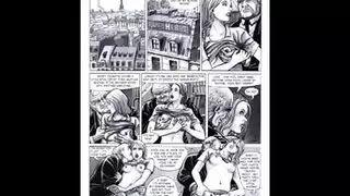 رسوم متحركة للمثليين: رجال مبنيون يمارسون اختراق شرجي صريح